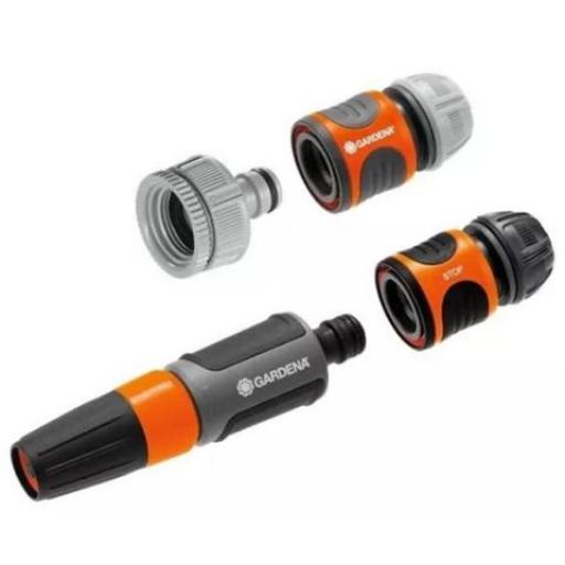 GARDENA KIT LANZA Y ACOPLES 1/2