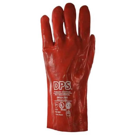 DPS GUANTE PVC ROJO LARGO TOTAL 30 CM DPS31345