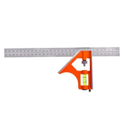 HAMILTON ESCUADRA COMBINADA METAL 30 CM.