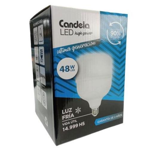 CANDELA LAMPARA HI POWER 50W LUZ DIA E27