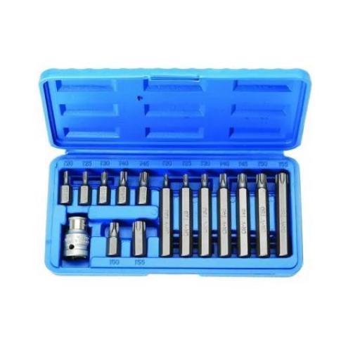 RUHLMANN JUEGO TORX 15 PIEZAS ENC. 1/2