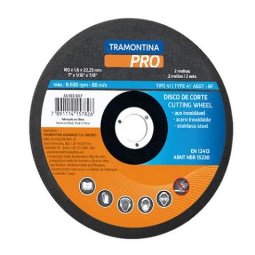 TRAMONTINA DISCO DE CORTE PRO 115X1X22.23 4.1/2