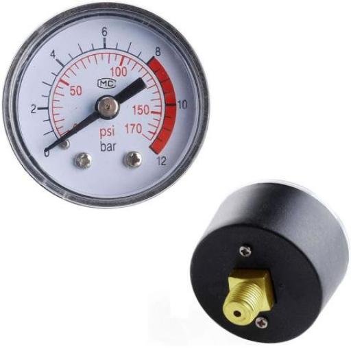 MANOMETRO COMPRESOR 0-180PSI 41MM