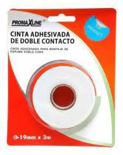 PROMAX LINE CINTA ADHESIVA DOBLE FAZ 19 MM. X 3 MTS.