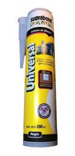 SUPRABOND SILICONA UNIVERSAL 280ML NEGRO