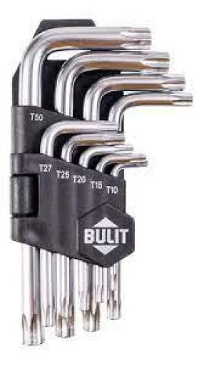 BULIT SET 9 LLAVES TORX CROMO VANADIO CHTRX9