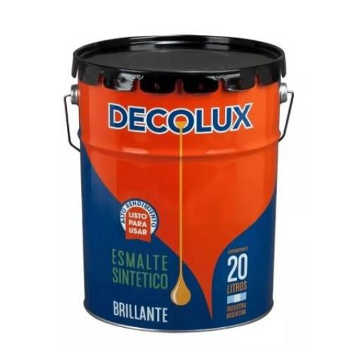 TERSUAVE DECOLUX ESMALTE SINTETICO BRILLANTE GRIS 20LTS. TRIPLE ACCION
