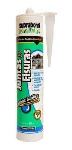 SUPRABOND SELLADOR ACRILICO JUNTAS Y FISURAS 280GR