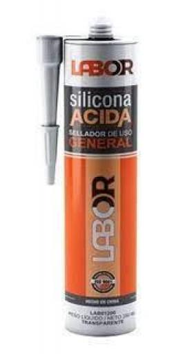 LABOR SELLADOR DE SILICONA ACIDA NEGRO 280ML