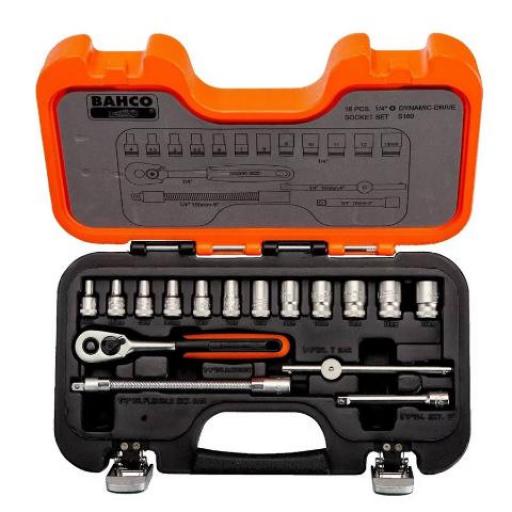 BAHCO SET DE BOCALLAVES Y ACCESORIOS 1/4