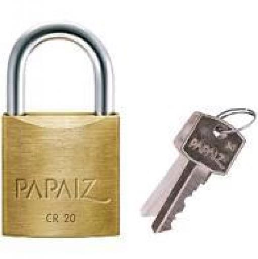 PAPAIZ CANDADO DE BRONCE CR-25 DOBLE TRABA