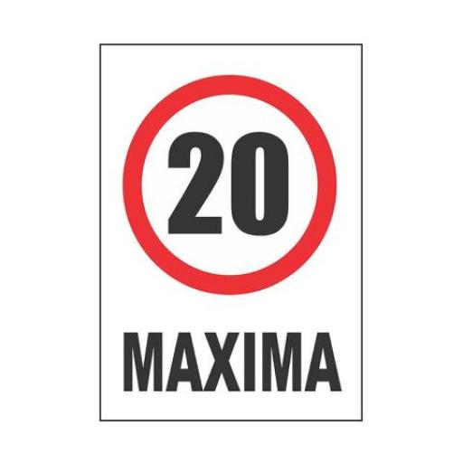 CARTEL PLASTICO CORRUGADO (00001) 50X70 MAXIMA 20