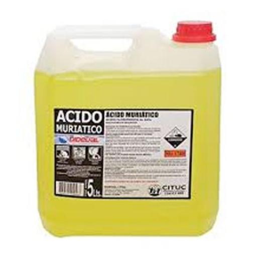 ACIDO MURIATICO X 5LTS. ALTERNATIVO USO COMERCIAL