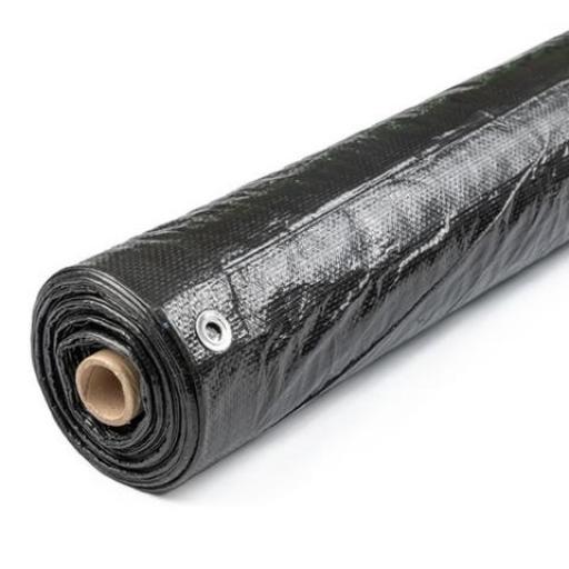 RUSPINI LONA CUBRECERCO NEGRO 1.45MTS. C/ OJAL