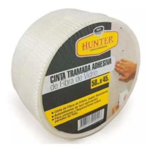 HUNTER CINTA TRAMADA ADHESIVA DE FIBRA DE VIDRIO 50 MM. X 90 MTS.