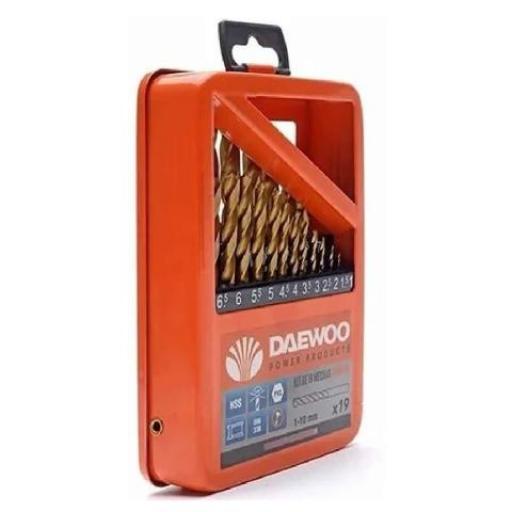 DAEWOO KIT DE 19 MECHAS 1 A 10 MM.