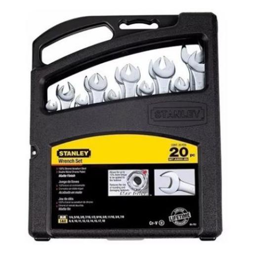 STANLEY JUEGO DE 20 LLAVES COMBINADAS 85-783