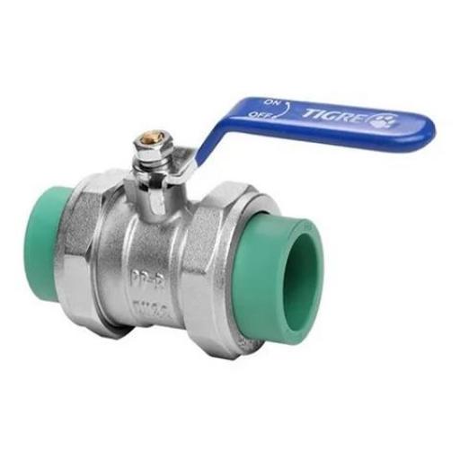 TIGRE VALVULA ESFERICA C/MEDIA UNION DOBLE 20MM