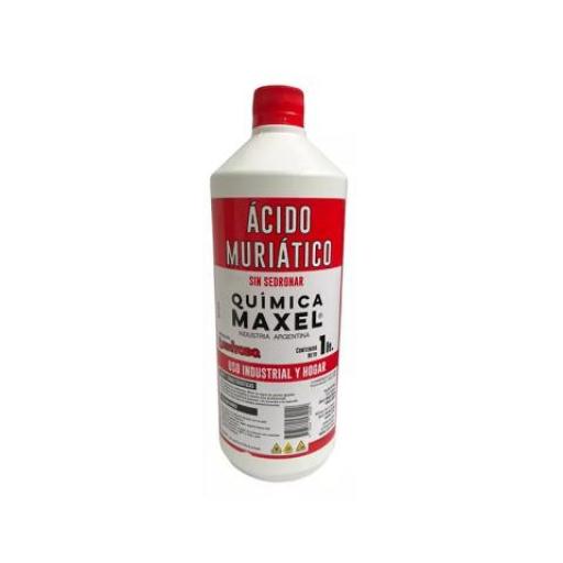 ACIDO MURIATICO X 1LTS. ALTERNATIVO USO COMERCIAL