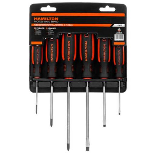 HAMILTON JUEGO DE DESTORNILLADORES 3 PLANOS 3 PHILIPS