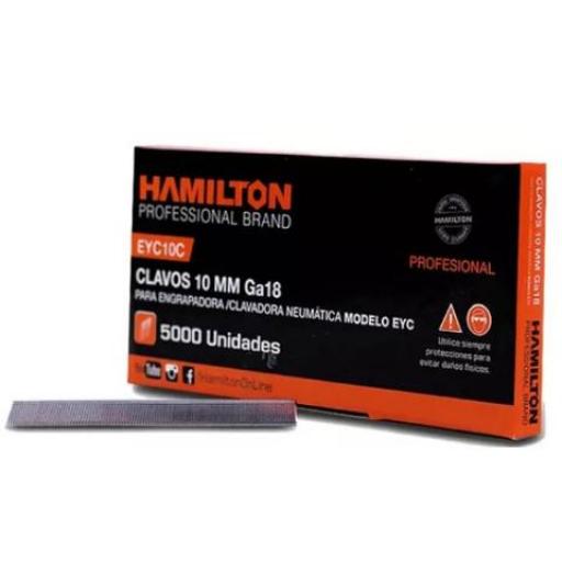 HAMILTON CLAVOS PARA ENGRAPADORA EYC 2X10MM. 5000U.