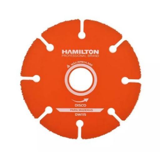HAMILTON DISCO DIAMANTADO PARA MADERA 115 MM.