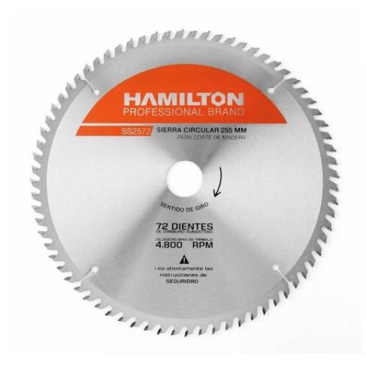HAMILTON SIERRA CIRCULAR 255MM. 72 DIENTES SS2572