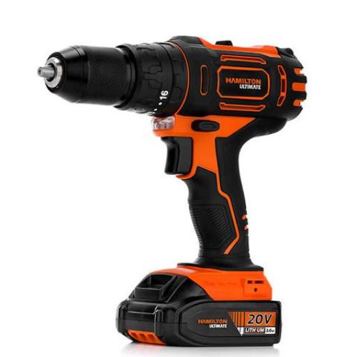 HAMILTON ULTIMATE TALADRO CON PERCUTOR 20 VOLT.