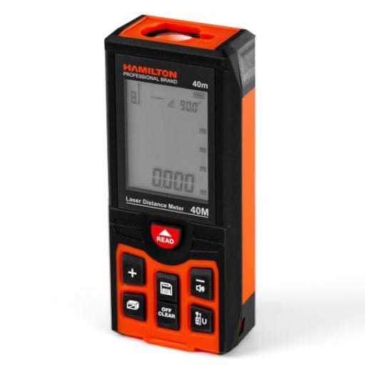 HAMILTON MEDIDOR DE DISTANCIA LASER 40MTS.