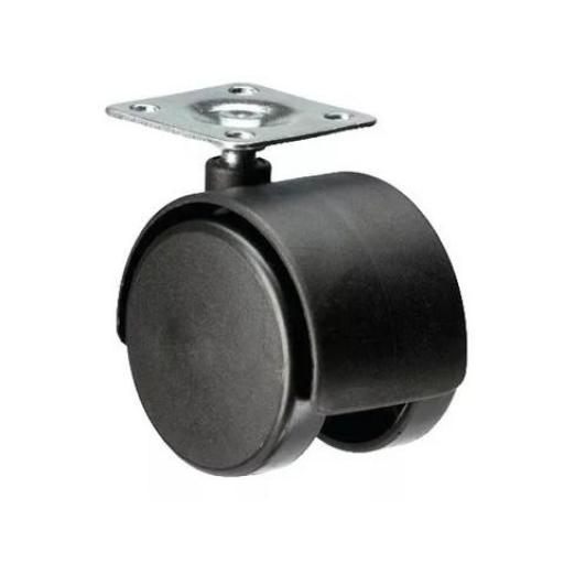 RUEDA 27 DUAL PLASTICA C/ BASE 40MM.