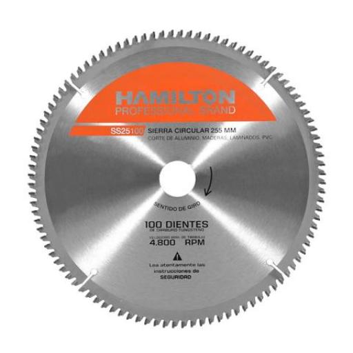 HAMILTON SIERRA CIRCULAR 255MM. 100 DIENTES SS25100