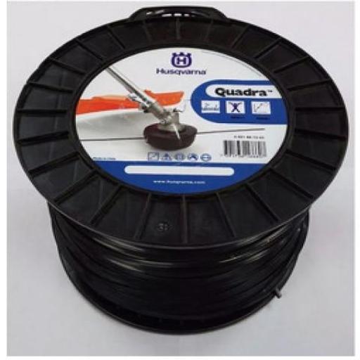 HUSQVARNA QUADRA ROLLO TANZA CUADRADA 3MM NEGRA