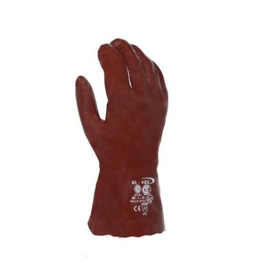 BIL-VEX GUANTE DE PVC ENTELADO LARGO 30 CM