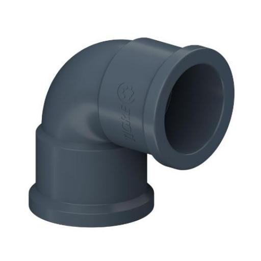 TIGRE CODO 90 DE 25 MM SD GRIS SOLDABLE