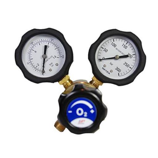 METAL PILAR REGULADOR DE OXIGENO 2 MANOMETROS JUNIOR