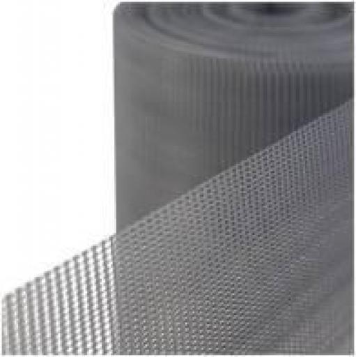 TEJIDO MOSQUITERO PLASTICO GRIS DE 1MTS.