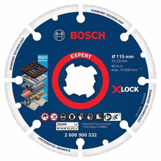 BOSCH DISCO DIAMANTADO P/ METAL 115X22.23MM.