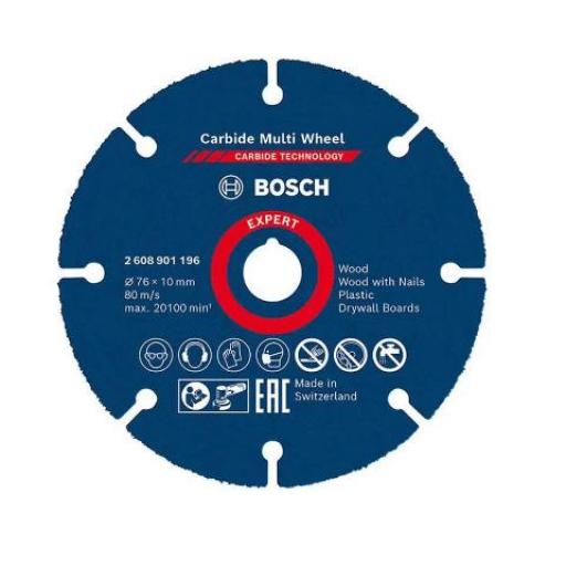 BOSCH DISCO CORTE CARBIDE MILTI WHEEL 76MM.
