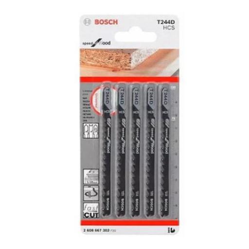 BOSCH 608630058 HOJAS DE SIERRA T244D x 5unid