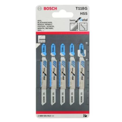 BOSCH 608631012 HOJAS DE SIERRA T118G x 5unid