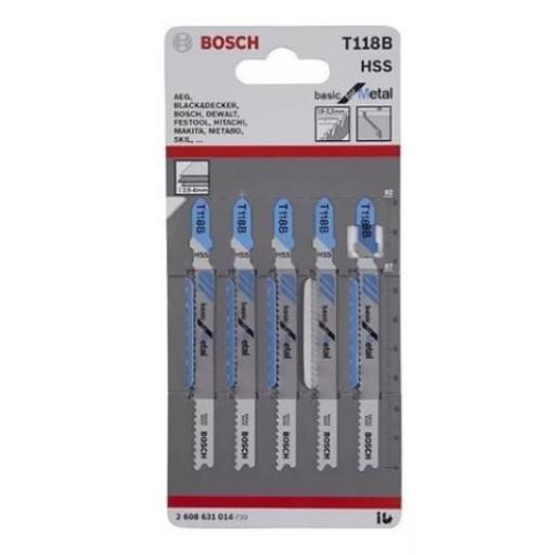 BOSCH 608631014 HOJAS DE SIERRA T118B x 5unid