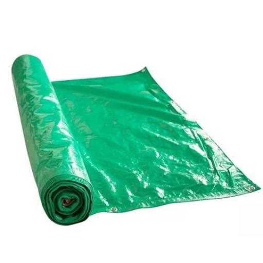 RAFIA VERDE 120G CON OJALES 2.0 MTS. LAMINADA