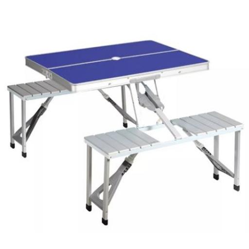 ZEMESA MESA DE CAMPING PLEGABLE ALUMINIO