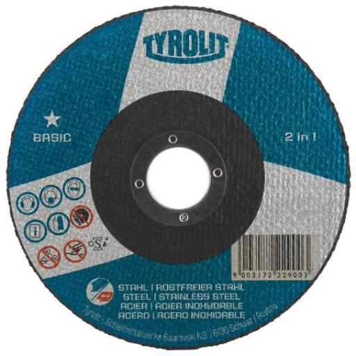 TYROLIT DISCO 115X1.6 BASIC 2 EN 1