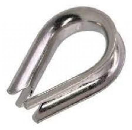 DOGO GUARDACABO PARA CABLE DE ACERO 7/16 GALVANIZADO