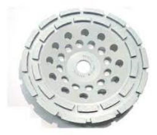 PATROLL MUELA DIAMANTADA 7'' DOBLE HILERA INT. 22.2 MM.