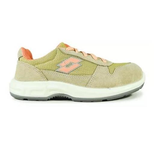 LOTTO ZAPATILLA TRAIL T37 DAMA C/ PUNTERA VISION SALMON