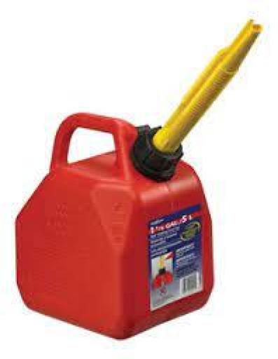 KLD BIDON 5 LTS COMBUST. C/PICO VERT. ROJO