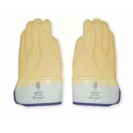 BIL-VEX GUANTE RUGOSO LATEX AMARILLO PUÑO TEJIDO