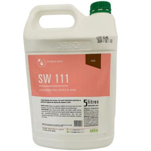 SEIQ JABON LIQUIDO PARA MANOS SW111 FRAGANCIA COCO X 5LTS.
